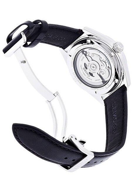 Seiko Black Dial Automatic Watch with 40.3mm Case, and Sapphire Crystal  #SARG011