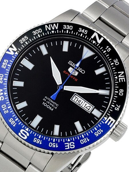 Seiko 5 Sports 24-Jewel, Automatic with Rotating Compass Bezel #SRP659K1
