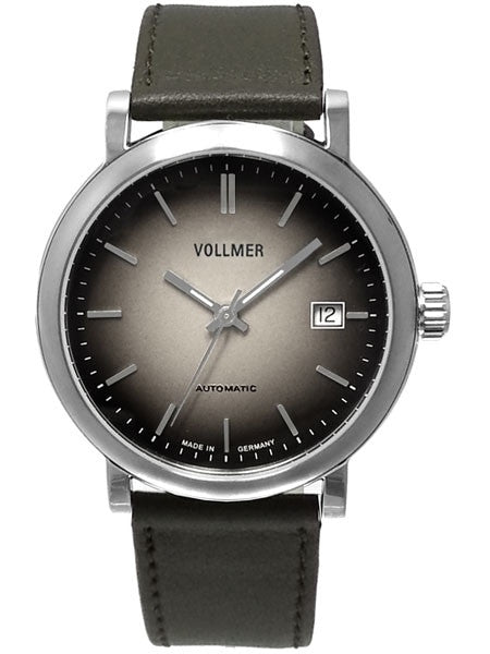 Vollmer Silver Focus Swiss ETA Automatic Watch with with Ombr??-like Silver Dial #4H173