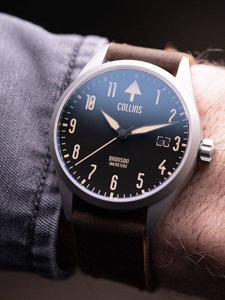 Collins Bronson Automatic Watch with 40mm Case and AR Sapphire Crystal #CWA01