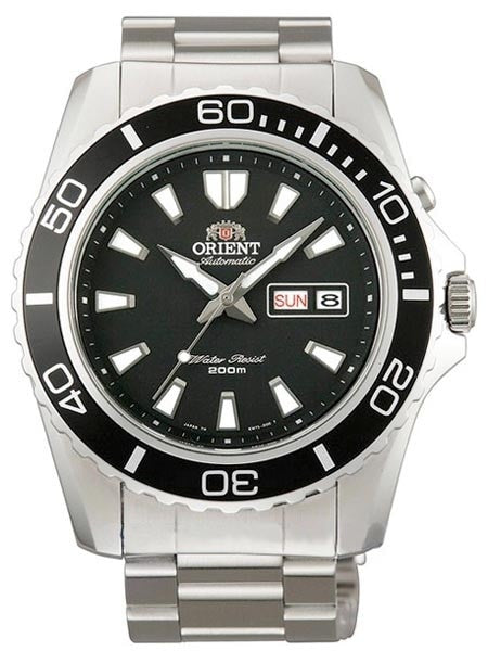 Orient Black XL Automatic Dive Watch on a Bracelet #CEM75001B