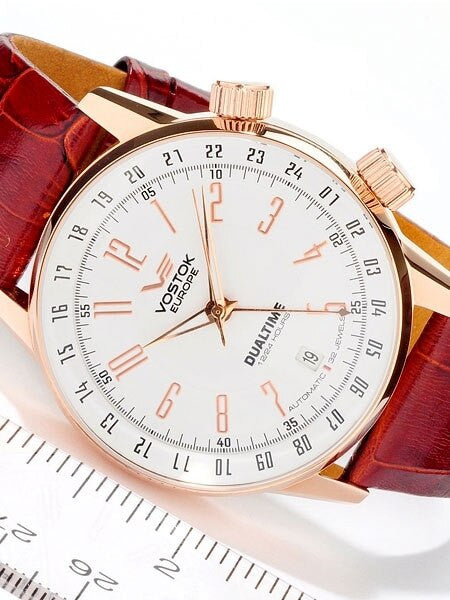Vostok-Europe Men's Gaz-Limo Automatic, Dual Time Watch #5609060