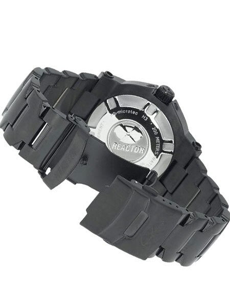 Reactor Trident 200 Meter Dive Watch with Never Dark Illumination, Black SS Case #59507