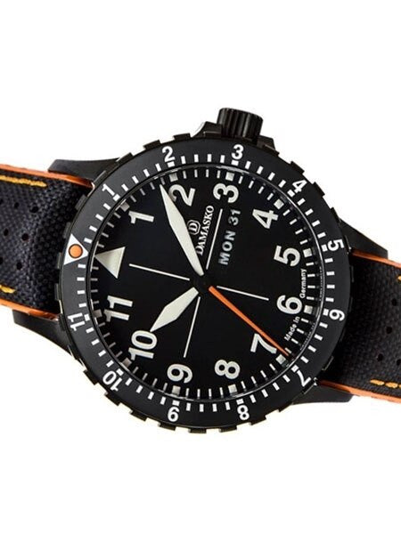 Damasko Swiss ETA Automatic with a Rotating 12-Hour Bezel and Black ion plated SS Case #DA42