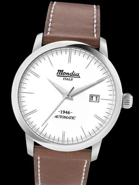Mondia 1946 Heritage Automatic Watch with White Dial #MI773SS-01SL-CP