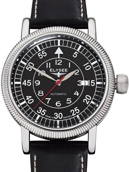 Elysee Ilos Aviator Automatic with 44mm Case and Coin-Edge Bezel #17001