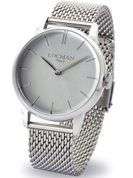 Locman 1960's Collection Elegant Quartz Dress Watch with 41mm Case #0251V06-00AGNKB0
