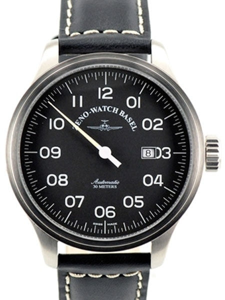 Zeno Mens UNO, One Hand Swiss Automatic Watch with 47mm Diameter Case #8554UNO-a1