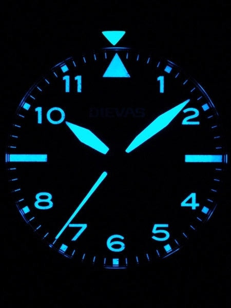DIEVAS German Made Vortex Tactical Watch with Rubber Strap
