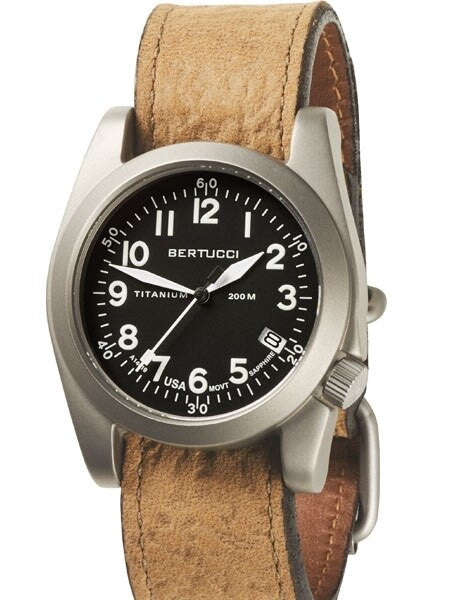 Bertucci  A-11T Americana Titanium Watch with Coyote Survivalâ¢ leather band #13332