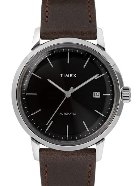 Timex 40mm Marlin 21-Jewel Automatic Watch with Black Dial #TW2T23000ZV