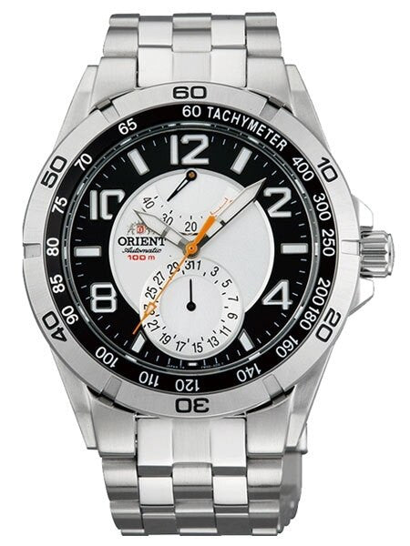 Planet Orient 21-Jewel Automatic with Power Reserve and Stainless Steel Bracelet #FM00001S