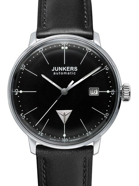 Junkers Bauhaus Swiss Automatic Watch with Domed Hesalite Crystal #6050-2
