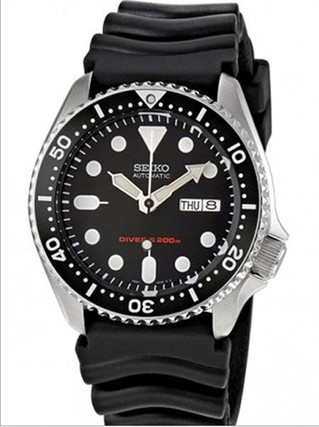 Scratch and Dent - Seiko Automatic Dive Watch with Offset Crown and Rubber Dive Strap #SKX007K1 1