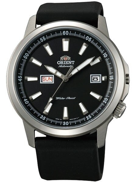 Orient 42mm Stingray Day and Date Automatic Watch with Black Dial #EM7K00AB