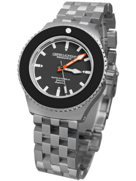 Obris Morgan Nevon Automatic Grey Dial Dive Watch with Robust Bracelet #NEVON-BTGO