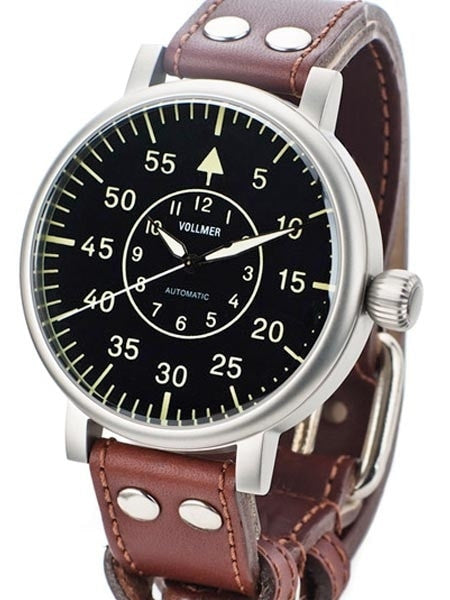 Vollmer W584A Kampfgruppen WWII-Style 55mm Limited Edition Type B Dial Aviator Watch