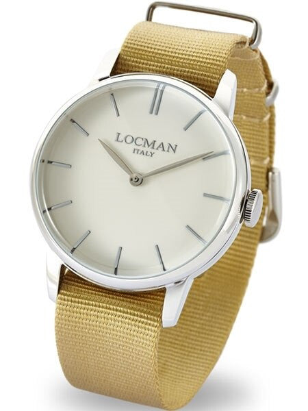 Locman 1960's Collection Sporty Quartz Dress Watch with 41mm Case #0251V05-00AVNKNH