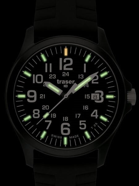 Traser Officer Pro Black PVD Steel Case Watch with a Sapphire Crystal #107103