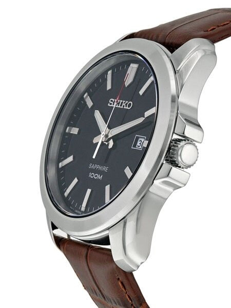 Seiko Neo Classic Quartz Watch with Sapphire Crystal and 41mm Stainless Steel Case #SGEH49P2