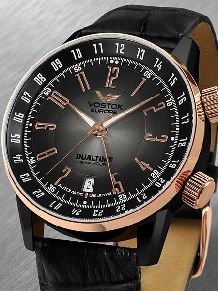 Vostok-Europe Men's 5603061 Gaz-Limo Automatic Dual Time Watch