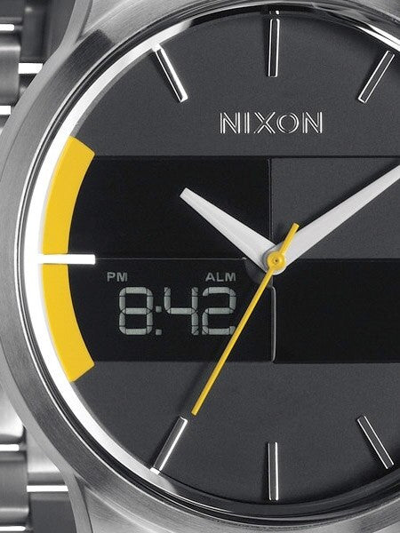 Nixon Spencer Grand Prix Quartz Dual Time Watch with Digital Alarm #A113-1227