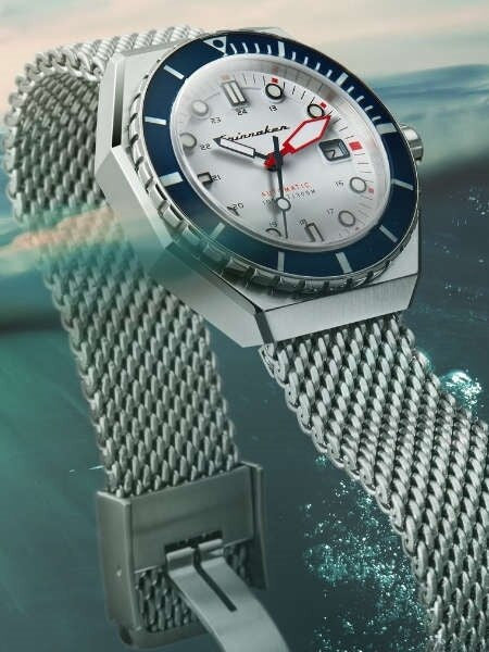 Spinnaker Dumas Automatic 300 Meter Dive Watch with Stainless Steel Mesh Bracelet #SP-5081-33