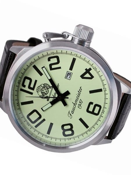 Tauchmeister XXL 58mm Military Watch with Fully Luminous Dial #T0290