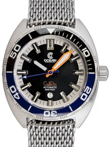 Ocean Crawler Core Diver Swiss Automatic Watch with AR Sapphire Crystal #CD-121