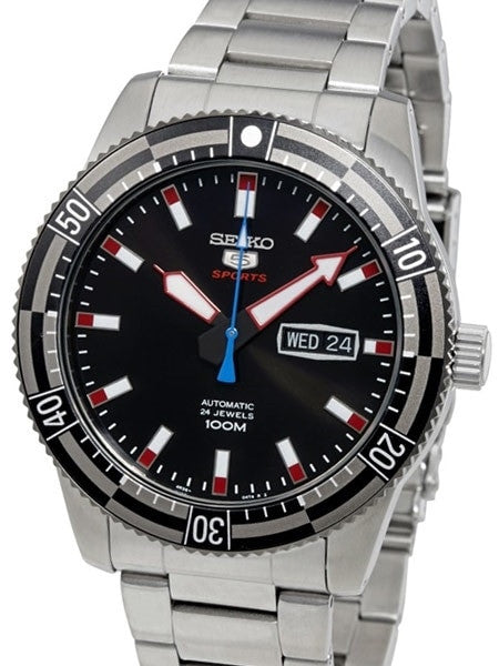 Seiko 5 Sports 24-Jewel, Automatic with Hand Winding and Hacking #SRP735K1
