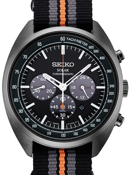 Seiko Recraft Solar Quartz Chronograph with Stop-Watch and 24-hour Sub-Dial  #SSC669