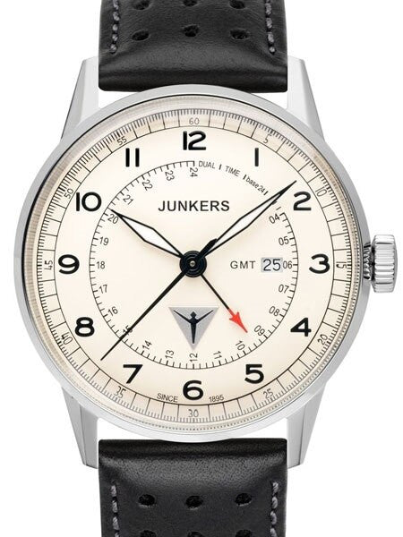 Junkers G38 Series, 42mm Quartz GMT Dual Time Watch #6946-5
