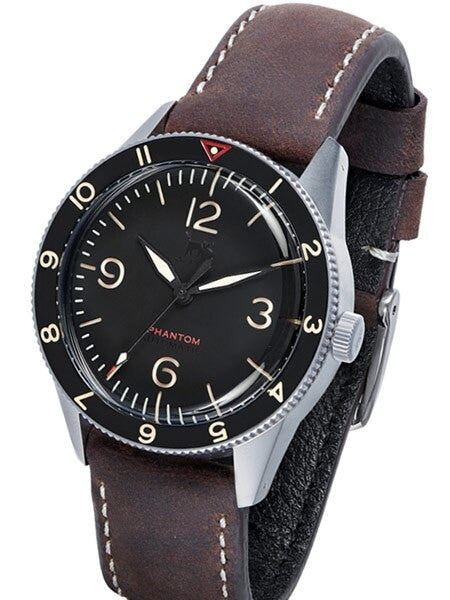 Lew and Huey Phantom Automatic Pilot Watch with Domed Acrylic Crystal #WW-P1-NS