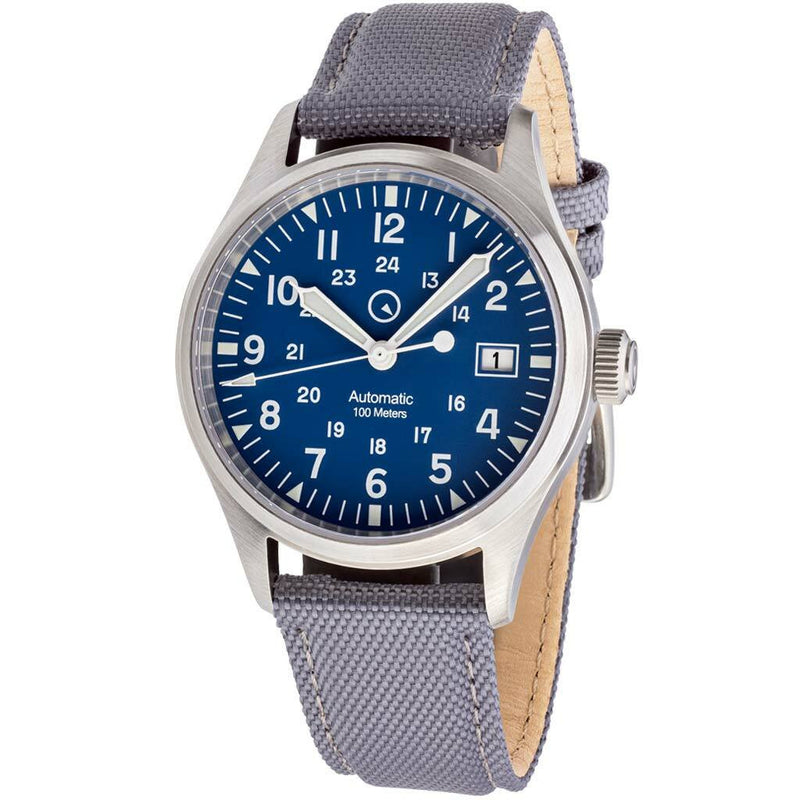 Islander Mitchel Automatic Field Watch with Nylon Weave Strap and an AR Sapphire Crystal #ISL-42