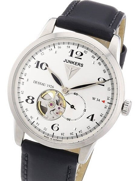 Junkers Dessau 1926 Flatline Automatic, Open-Heart Dress Watch #6360-4