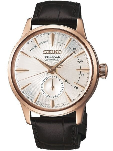 Seiko Presage "Cocktail Time" Automatic Dress Watch with Power Reserve Indicator #SARY082