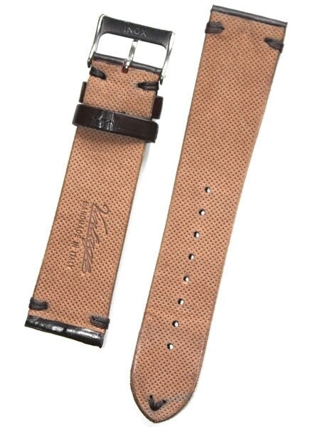 Handmade Italian Vintage Style Black Center Belly Alligator and Hand-Stitching #ML-VIN90201