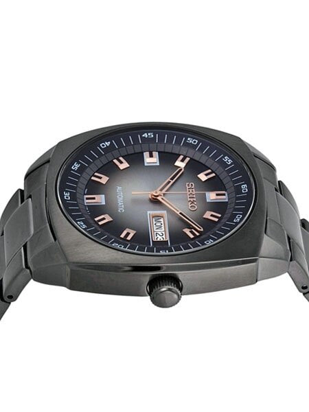 Seiko Recraft Series Automatic Watch with Black PVD 43.5mm Case and Bracelet #SNKM99