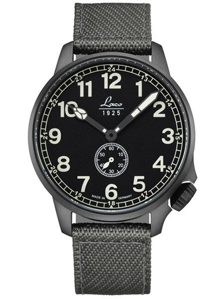 Scratch and Dent - Laco JU-52 Type C Dial Automatic Pilot Watch with PVD Case and Sapphire Crystal #861908