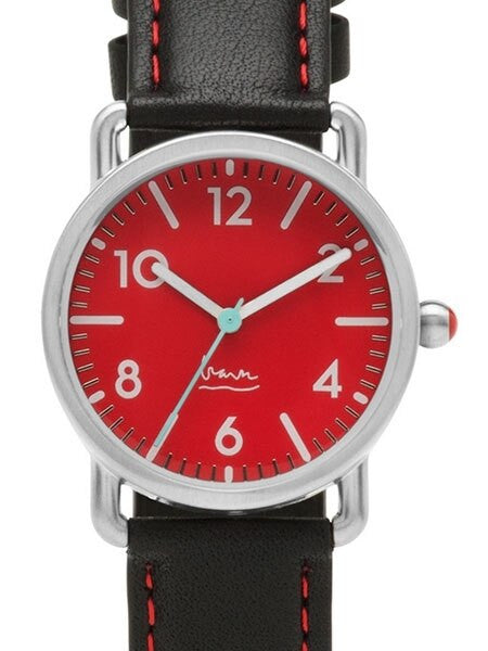 Projects 30mm Ladies Red Witherspoon Quartz Watch with Leather Strap #9106R