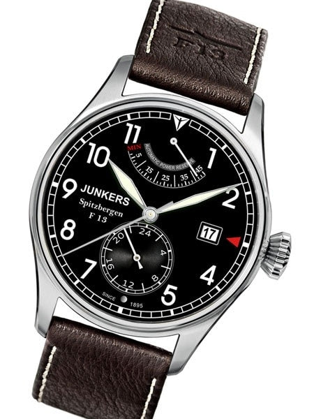 Junkers Spitzbergen F13, 26-Jewel Automatic Power Resverve Watch, Sapphire Crystal #6160-2