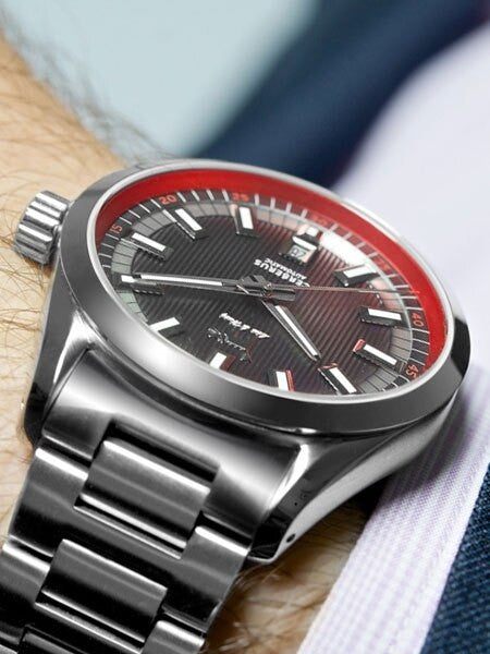 Lew and Huey Sporty Cerberus Automatic Dress Watch with 42mm SS Case  #Cerberus_grey