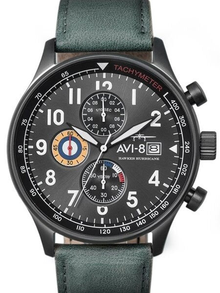 AVI-8 Hawker Hurricane Aviator Chronograph Watch #AV-4011-0D