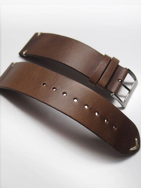 Horween Chromexcel Brown Calfskin Leather with Matching Lining and Hand-Stitching #INS-HOR81