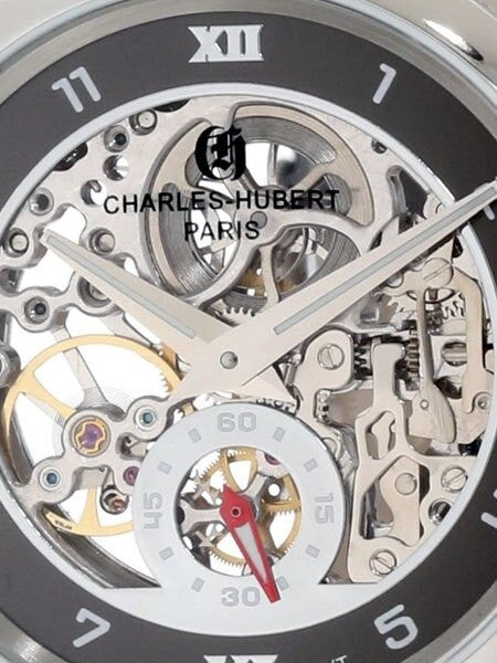 Charles Hubert Premium Collection Skeleton Mechanical Hand Wind Watch #3932