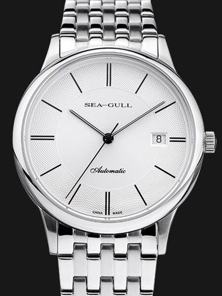 Sea-Gull 39mm Automatic Dress Watch with Bracelet and Sapphire Crystal #816.364
