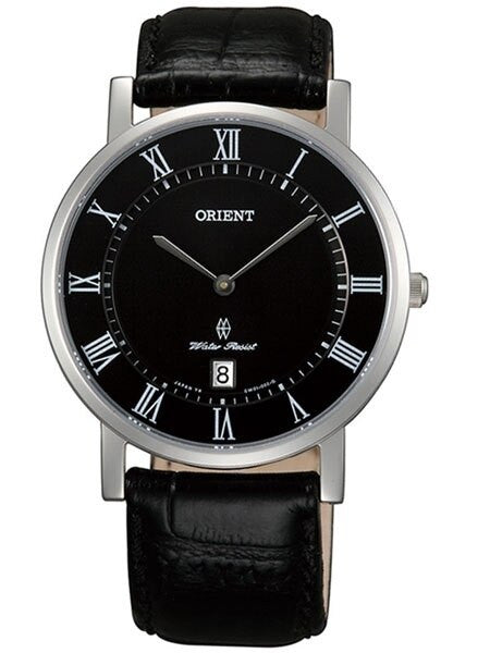 Orient Class Quartz Dress Watch with Sapphire Crystal and Deep Black Dial  #GW0100GB