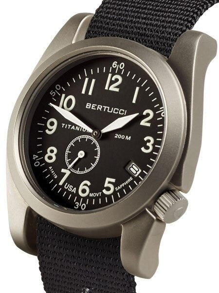 Bertucci  A-11T Americana Titanium Watch with Black Nylon Strap #13333