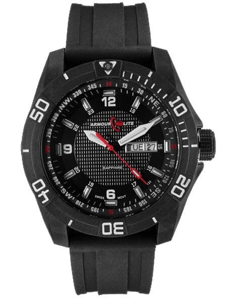 Armourlite Navigator Black Dial Watch with Tritium Illumination and Sapphire Crystal #AL1001