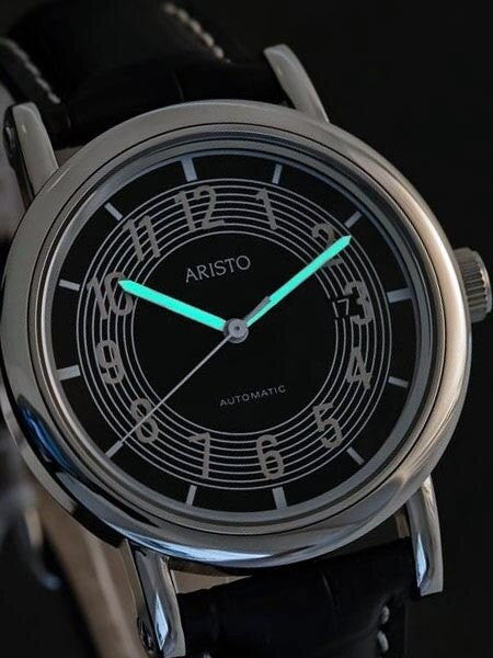 Aristo 4H300SL Retro Mercedes Dashboard Clock Design Swiss ETA Automatic Watch